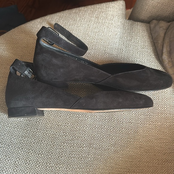 Stuart Weitzman black suede flats size us 9,5 - Picture 2 of 4